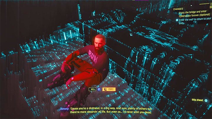 Kluczowy moment to wizyta w cyberprzestrzeni - Cyberpunk 2077: Wszystkie trofea związane z zakończeniami - Cyberpunk 2077 - poradnik do gry