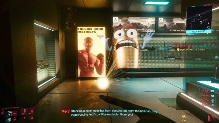 Aby kontynuować misję musisz zabić Skippym kilkadziesiąt przeciwników - Cyberpunk 2077: Pistolet niepowtarzalny - solucja, opis przejścia - Cyberpunk 2077 - poradnik do gry