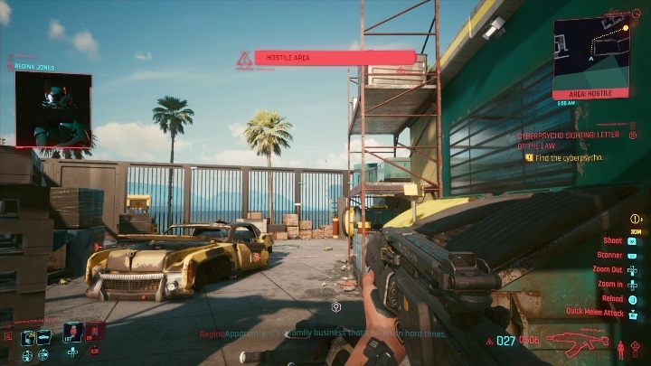 Idąc do tego przeciwnika bardzo łatwo jest stracić życie - Cyberpunk 2077: Litera Prawa - cyberpsychopata, solucja - Cyberpunk 2077 - poradnik do gry