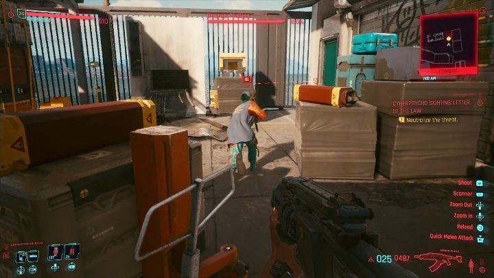 Ważne informacje o walce z Gastonem Philipsem - Cyberpunk 2077: Litera Prawa - cyberpsychopata, solucja - Cyberpunk 2077 - poradnik do gry