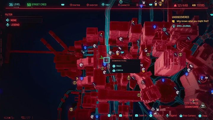 Cedric Muller znajduje się na parkingu, we zachodniej części City Center - Cyberpunk 2077: I nikt cię nie wysłucha - cyberpsychopata, solucja - Cyberpunk 2077 - poradnik do gry