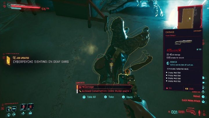 Po zneutralizowaniu przeciwnika zdobądź potrzebne informacje - Cyberpunk 2077: I nikt cię nie wysłucha - cyberpsychopata, solucja - Cyberpunk 2077 - poradnik do gry
