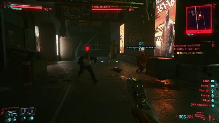 Tego przeciwnika bardzo łatwo atakować zaskoczyć - Cyberpunk 2077: Duch z miasta nocy - cyberpsychopata, solucja - Cyberpunk 2077 - poradnik do gry