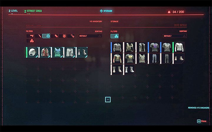 Z problem przeciążenia V możesz też radzić sobie w zupełnie inny sposób, a mianowicie składować niepotrzebne chwilowo rzeczy w apartamencie V, do którego dostęp uzyskasz w pierwszych godzinach gry - Cyberpunk 2077: Jak zwiększyć limit udźwigu? - Cyberpunk 2077 - poradnik do gry