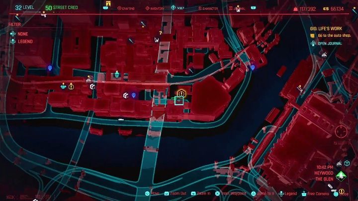 Lokalizacja: południowa część Heywood, Glen - Cyberpunk 2077: Odzyskanie własności, Heywood - kontrakty, solucja, mapa - Cyberpunk 2077 - poradnik do gry
