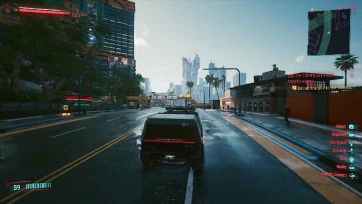 Solucja: twoim zadaniem jest dostanie się do warsztatu i wykradnięcie SUV-a - Cyberpunk 2077: Odzyskanie własności, Heywood - kontrakty, solucja, mapa - Cyberpunk 2077 - poradnik do gry