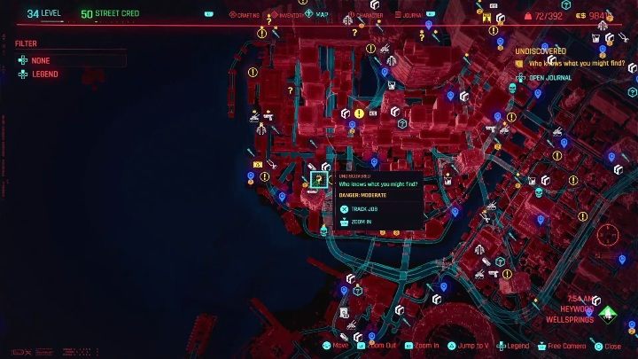 Lokalizacja: zachodnia część Heywood, Wellsprings - Cyberpunk 2077: Neutralizacja, Heywood - kontrakty, solucja, mapa - Cyberpunk 2077 - poradnik do gry