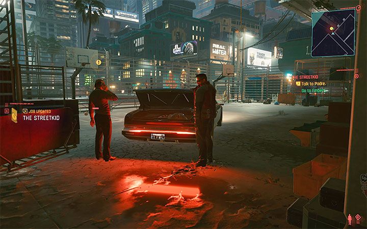Opuść budynek El Coyote Cojo i wyrusz oznaczoną przez grę alejką - Cyberpunk 2077: Koledzy z sąsiedztwa - quest pochodzenia Punk - solucja - Cyberpunk 2077 - poradnik do gry