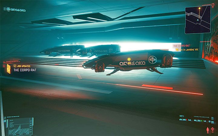 Musisz wyruszyć teraz do garażu statków powietrznych - Cyberpunk 2077: Zawsze masz przejebane - quest pochodzenia Korp - solucja - Cyberpunk 2077 - poradnik do gry