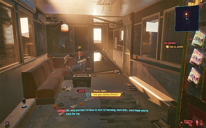 Moment pierwszego spotkania z Jackiem Wellesem w grze jest uzależniony od wybranego pochodzenia / przeszłości V - Cyberpunk 2077: Jackie Welles - towarzysz - Cyberpunk 2077 - poradnik do gry
