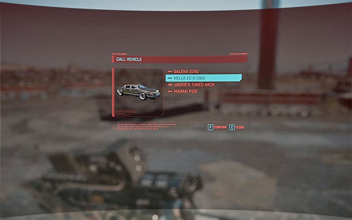 Możesz wybrać jaki z posiadanych pojazdów chcesz przywołać i musisz w tym celu przytrzymać klawisz przywołania maszyny (czyli w wersji na PC przytrzymać klawisz V) - Cyberpunk 2077: Jak przywołać pojazd? - Cyberpunk 2077 - poradnik do gry