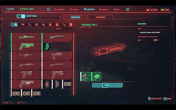 W Cyberpunk 2077 od samego początku gry dysponuje się kilkunastoma schematami przedmiotów do wytworzenia, przy czym dotyczą one wyłącznie najprostszych odmian broni, przedmiotów jednorazowego użytku i amunicji - Cyberpunk 2077: Gdzie znajdować schematy do craftingu? - Cyberpunk 2077 - poradnik do gry
