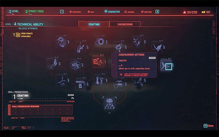 Pozyskanie nowego schematu to oczywiście nie jedyny wymóg do tego żeby móc stworzyć dany przedmiot - Cyberpunk 2077: Gdzie znajdować schematy do craftingu? - Cyberpunk 2077 - poradnik do gry