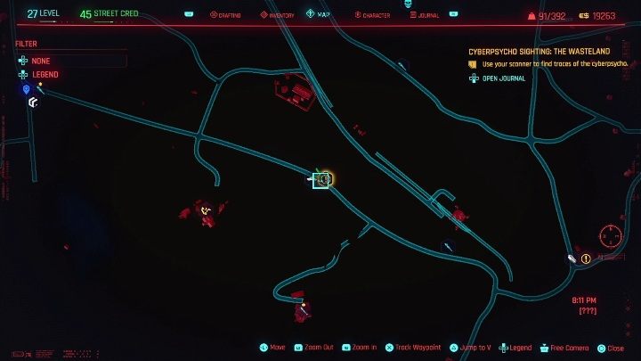 Euralio Alma znajduje się na pustyni, we wschodniej części Badlands - Cyberpunk 2077: Ziemia jałowa - cyberpsychopata, solucja - Cyberpunk 2077 - poradnik do gry