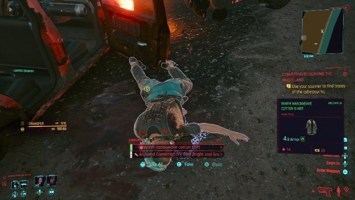 Tego przeciwnika trudno zaatakować z zaskoczenia - Cyberpunk 2077: Ziemia jałowa - cyberpsychopata, solucja - Cyberpunk 2077 - poradnik do gry