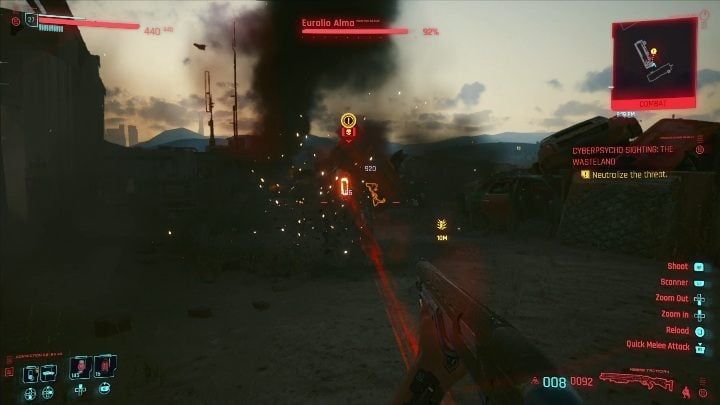 Ważne informacje o walce z Ramirezem - Cyberpunk 2077: Ziemia jałowa - cyberpsychopata, solucja - Cyberpunk 2077 - poradnik do gry