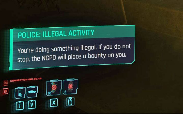 Popełnianie przestępstw w świecie gry sprawi, że znajdziesz się na celowniku policji, która zacznie polować na głównego bohatera - Cyberpunk 2077: Porady na start - Cyberpunk 2077 - poradnik do gry