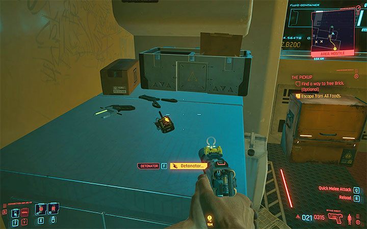 Trzeci sposób to wrócenie się do poprzedniego obszaru i odnalezienie detonatora - Cyberpunk 2077: Jak uwolnić Bricka? - Cyberpunk 2077 - poradnik do gry