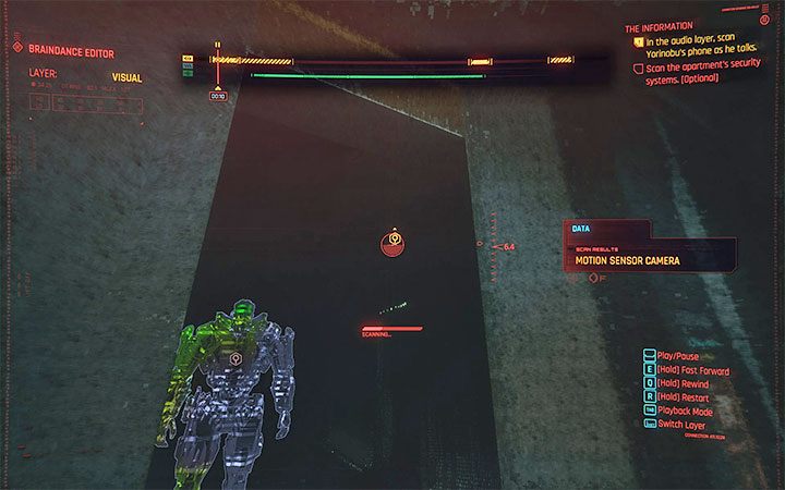 Zresetuj nagranie żeby rozpocząć analizowanie go od początku - Cyberpunk 2077: Drugi braindans - gdzie jest Relikt? - Cyberpunk 2077 - poradnik do gry