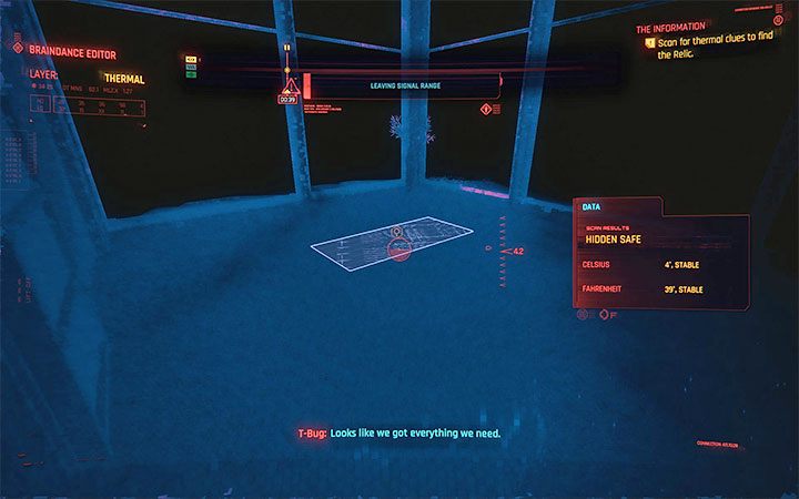 Na sam koniec cofnij się do okolic 0:39 - Cyberpunk 2077: Drugi braindans - gdzie jest Relikt? - Cyberpunk 2077 - poradnik do gry