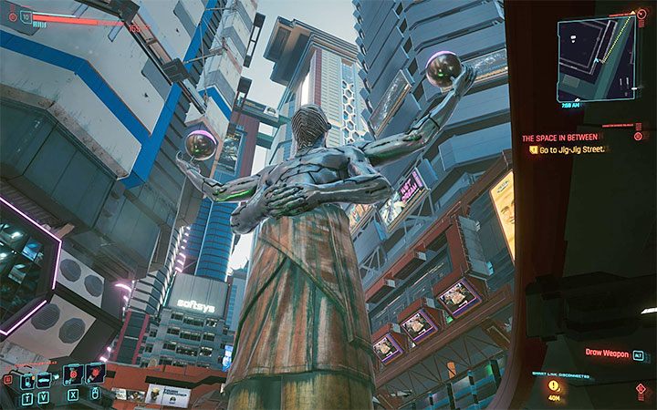 Nie, nie jest możliwe zaglądanie do 100% budynków i lokacji znajdujących się w świecie gry - Cyberpunk 2077: Mapa świata Night City - wszystkie dzielnice, lista, porady - Cyberpunk 2077 - poradnik do gry