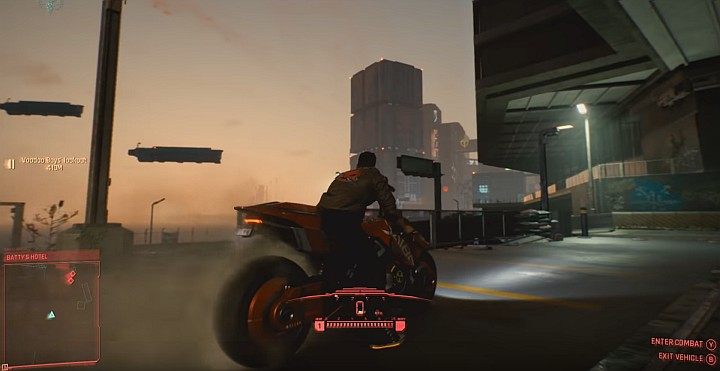 W grze możesz poruszać się pieszo, za pomocą samochodu, motocyklu bądź szybkiej podróży, której zasady działania opisaliśmy na osobnej stronie poradnika - Cyberpunk 2077: Mapa świata Night City - wszystkie dzielnice, lista, porady - Cyberpunk 2077 - poradnik do gry