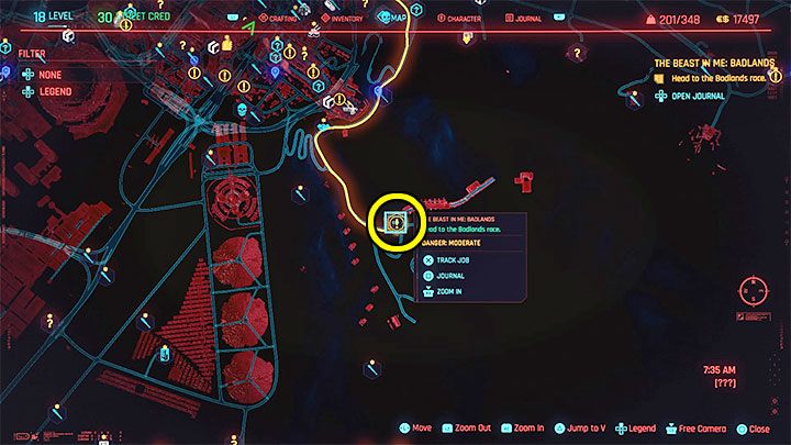 Wyrusz na Badlandy - pustkowia i poczekaj na kontakt ze strony Claire - Cyberpunk 2077: Szybka i wściekła/The Beast In Me - solucja, opis przejścia - Cyberpunk 2077 - poradnik do gry