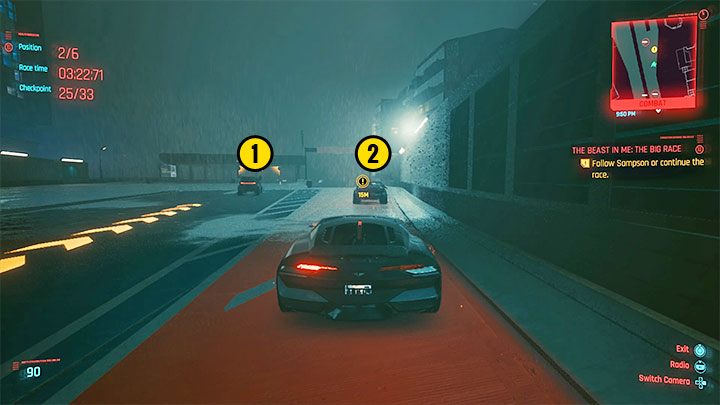 Po minięciu 25 z 33 checkpointów czeka cię ważny wybór jak zakończyć quest - Cyberpunk 2077: Szybka i wściekła/The Beast In Me - solucja, opis przejścia - Cyberpunk 2077 - poradnik do gry