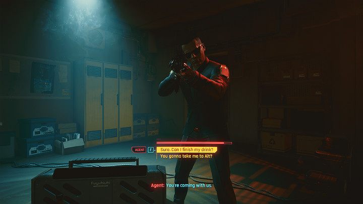 W trakcie rozmowy do pomieszczenia wtargną agenci Arasaki i rozpęta się walka, której nie da się uniknąć - Cyberpunk 2077: Czynnik ludzki/Transmission - solucja, opis przejścia - Cyberpunk 2077 - poradnik do gry