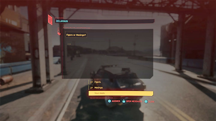 W zależności od tego jakie zakończenie wybrałeś możesz w dalszej fazie gry otrzymywać różne komunikaty od Delamaina lub od wyzwolonych taksówek - Cyberpunk 2077: Delamain: Reanimacja/Dont Lose Your Mind - solucja - Cyberpunk 2077 - poradnik do gry