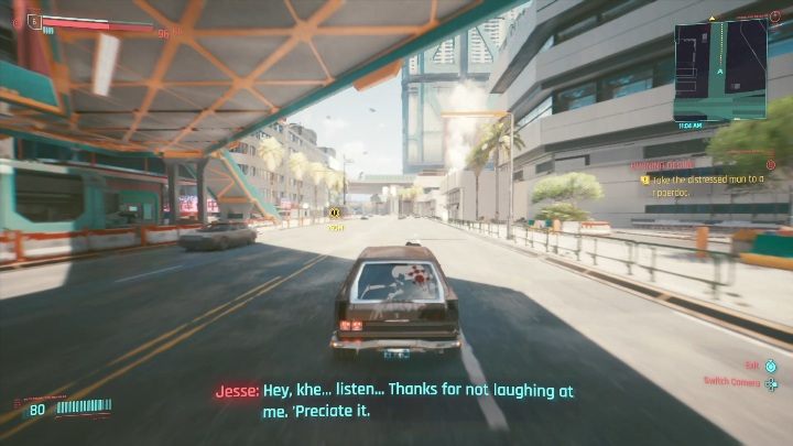 Aby pomóc mężczyźnie nie wdawaj się w rozmowę - Cyberpunk 2077: Palący interes - solucja, opis przejścia - Cyberpunk 2077 - poradnik do gry