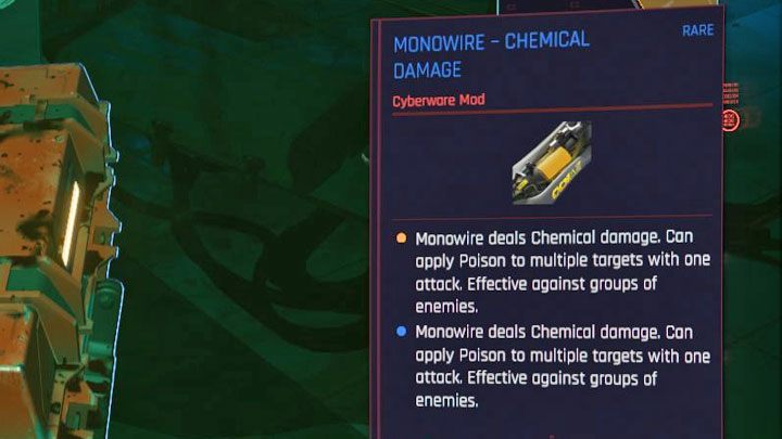 Monostruna może zostać ulepszona poprzez zainstalowanie w niej jednego z wielu dostępnych modów (odnajduje się je w świecie gry lub np - Cyberpunk 2077: Jak odblokować Monostrunę? - Cyberpunk 2077 - poradnik do gry