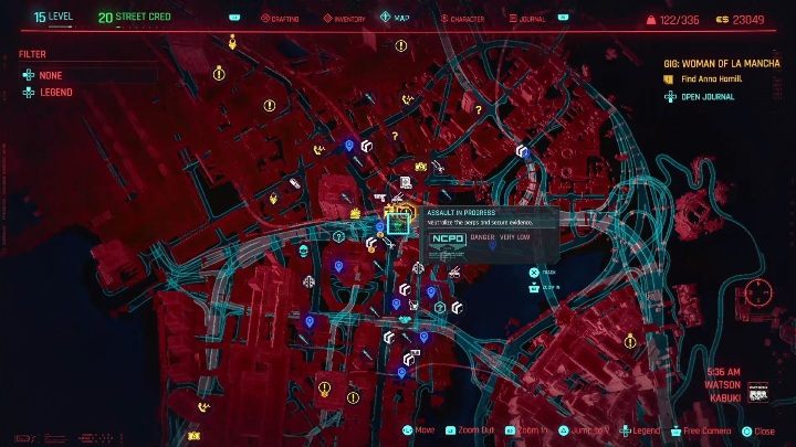 Lokalizacja: środkowa część Watson, Kabuki - Cyberpunk 2077: Neutralizacja, Watson - kontrakty, solucja, mapa - Cyberpunk 2077 - poradnik do gry