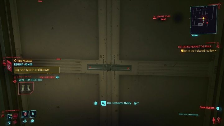 Solucja: Twoim zadaniem jest dostanie się do bloku, a następnie przedostanie do mieszkania - Cyberpunk 2077: Odzyskanie własności, Watson - kontrakty, solucja, mapa - Cyberpunk 2077 - poradnik do gry