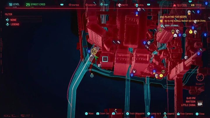 Lokalizacja: południowa część Watson, Little China - Cyberpunk 2077: Odzyskanie własności, Watson - kontrakty, solucja, mapa - Cyberpunk 2077 - poradnik do gry