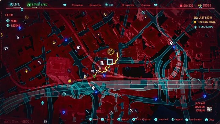Lokalizacja: wschodnia część Watson, Northside - Cyberpunk 2077: Kradzież, Watson - kontrakty, solucja, mapa - Cyberpunk 2077 - poradnik do gry