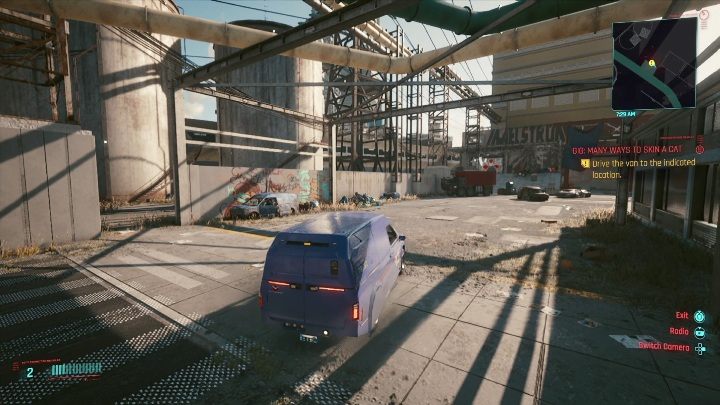 Cel: Furgonetka - Cyberpunk 2077: Kradzież, Watson - kontrakty, solucja, mapa - Cyberpunk 2077 - poradnik do gry