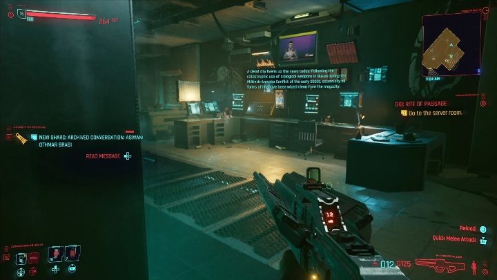 Solucja: twoim zadaniem jest dostanie się do budynku, a następnie do komputera - Cyberpunk 2077: Kradzież, Watson - kontrakty, solucja, mapa - Cyberpunk 2077 - poradnik do gry