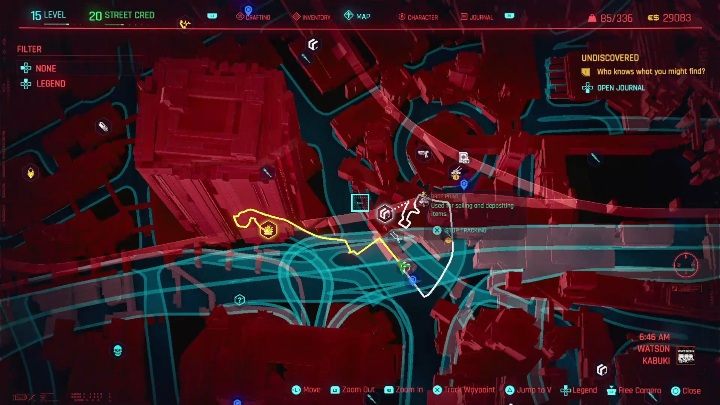 Lokalizacja: środkowa część Watson, Northside - Cyberpunk 2077: Sabotaż, Watson - kontrakty, solucja, mapa - Cyberpunk 2077 - poradnik do gry