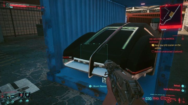 Cel: umieszczenie nadajnika GPS w samochodzie - Cyberpunk 2077: Sabotaż, Watson - kontrakty, solucja, mapa - Cyberpunk 2077 - poradnik do gry