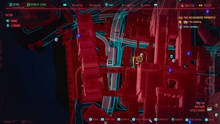 Lokalizacja: południowa część Watson, Little China - Cyberpunk 2077: Sabotaż, Watson - kontrakty, solucja, mapa - Cyberpunk 2077 - poradnik do gry