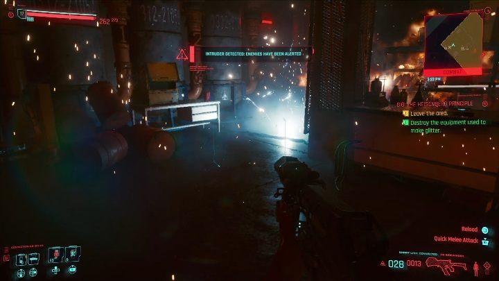 Cel: zniszczenie elementów w laboratorium - Cyberpunk 2077: Sabotaż, Watson - kontrakty, solucja, mapa - Cyberpunk 2077 - poradnik do gry