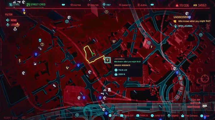Lokalizacja: środkowa część Watson, Northside - Cyberpunk 2077: Ratunek, Watson - kontrakty, solucja, mapa - Cyberpunk 2077 - poradnik do gry