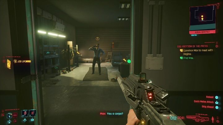 Solucja: twoim zadaniem jest wyprowadzenie mężczyzny z budynku - Cyberpunk 2077: Ratunek, Watson - kontrakty, solucja, mapa - Cyberpunk 2077 - poradnik do gry