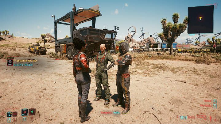 Zajmij miejsce pasażera i jedź na spotkanie z Mitchem i Scorpionem - Cyberpunk 2077: Na rozdrożach/Ghost Town - solucja, opis przejścia - Cyberpunk 2077 - poradnik do gry