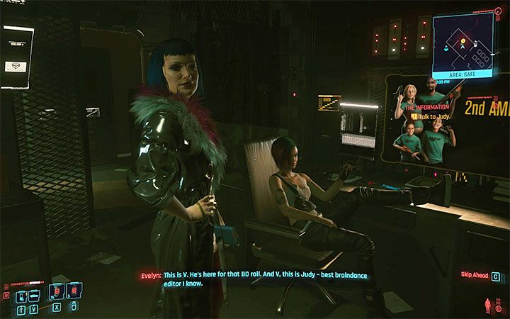 W wyniku spotkania się z Evelyn przedstawi ci ona Judy, z którą bardzo dobrze się znają - Cyberpunk 2077: Evelyn Parker - czy romans jest możliwy? - Cyberpunk 2077 - poradnik do gry