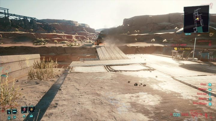 Gdy dojedziecie na most porozmawiaj z kompanem - Cyberpunk 2077: Ostatnia przysługa (Ill fly away) - solucja, opis przejścia - Cyberpunk 2077 - poradnik do gry