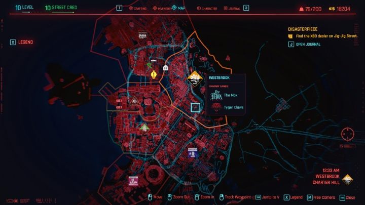 Świat w grze został podzielony na siedem różnych regionów - Cyberpunk 2077: Eksploracja - Cyberpunk 2077 - poradnik do gry