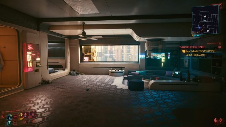 Pełny dostęp do mieszkania otrzymasz po wykonaniu pierwszej misji wątku głównego - czyli pierwszego zadania po ukończeniu prologu - Cyberpunk 2077: Wszystkie mieszkania V - Cyberpunk 2077 - poradnik do gry