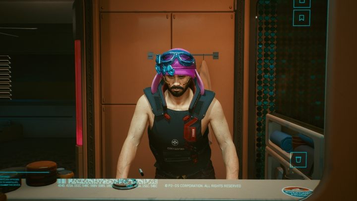 Kolejnym przydatnym obiektem jest lustro znajdujące się w łazience - Cyberpunk 2077: Wszystkie mieszkania V - Cyberpunk 2077 - poradnik do gry